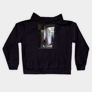 Workshop - Back Door of Shop Kids Hoodie